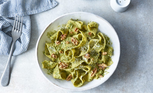 Pappardelle with Walnut Pesto