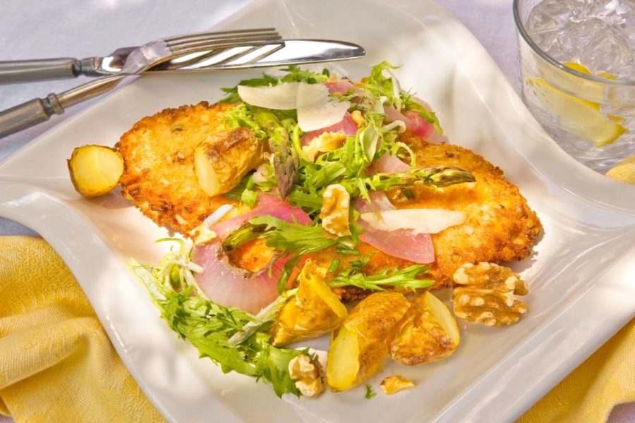 sachin and babi light blue dress Citrus Champagne Vinaigrette