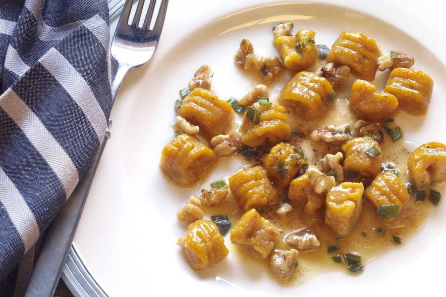 Pumpkin Gnocchi with California Walnut Brown Butter Sauce