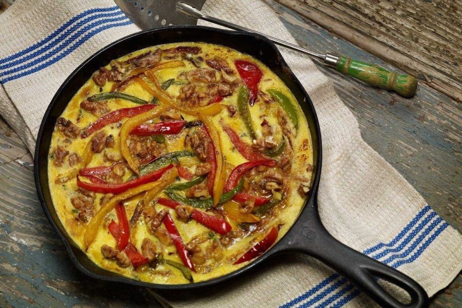 Light Farmhouse Walnut Frittata