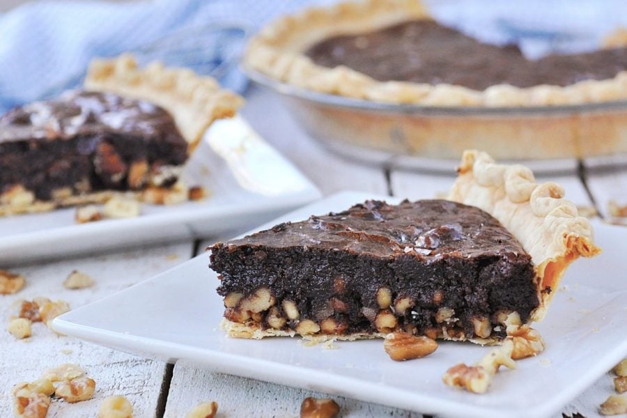 Fudgy Chocolate Walnut Pie  California Walnuts