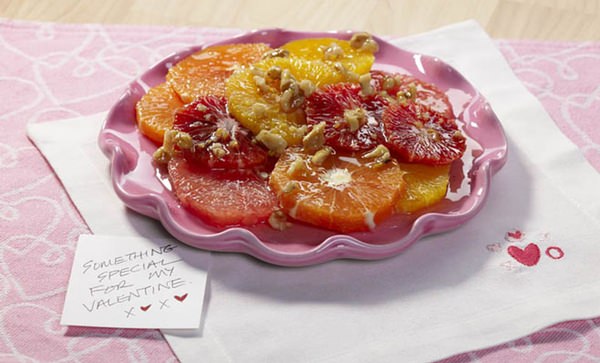 Citrus Salad with Honey Walnut Ginger Syrup