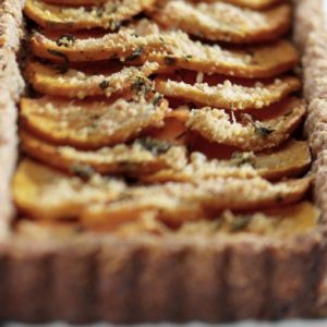 Sweet Potato Tart with Walnut Crust
