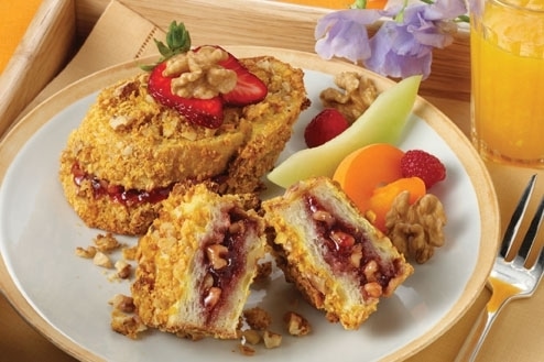 Walnut Stuffed French Toast