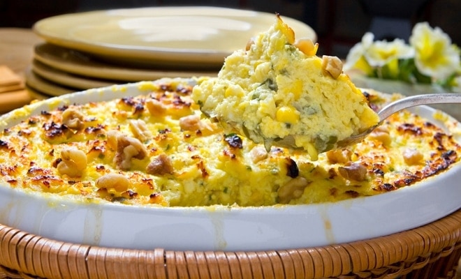 Toasted Walnut Creamed Corn California Walnuts