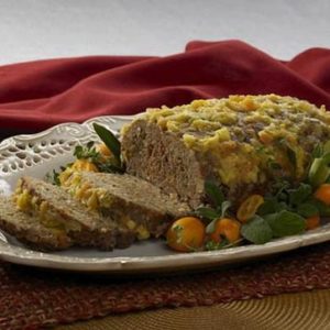 Turkey Walnut Mushroom Meatloaf