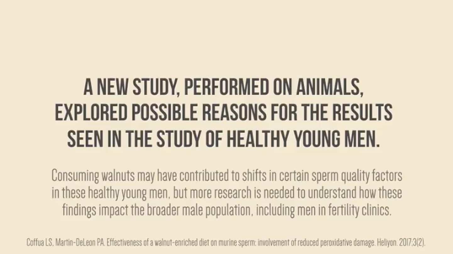 Male Reproductive Health & the Role of Walnuts California Walnuts