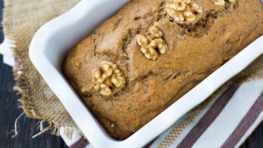 Whole Wheat Applesauce Bread with Walnuts