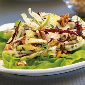 Fennel, Apple and Radicchio Salad with Walnuts