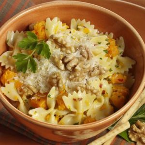 Pasta with Winter Squash & Walnuts