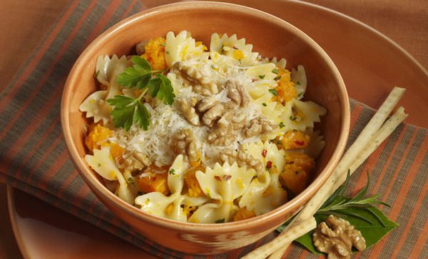 Pasta with Winter Squash & Walnuts