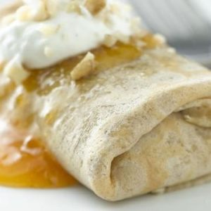 Ricotta & Apricot Walnut Crepes