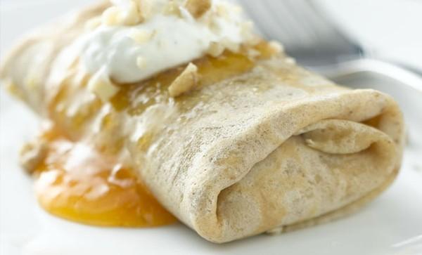 Ricotta & Apricot Walnut Crepes