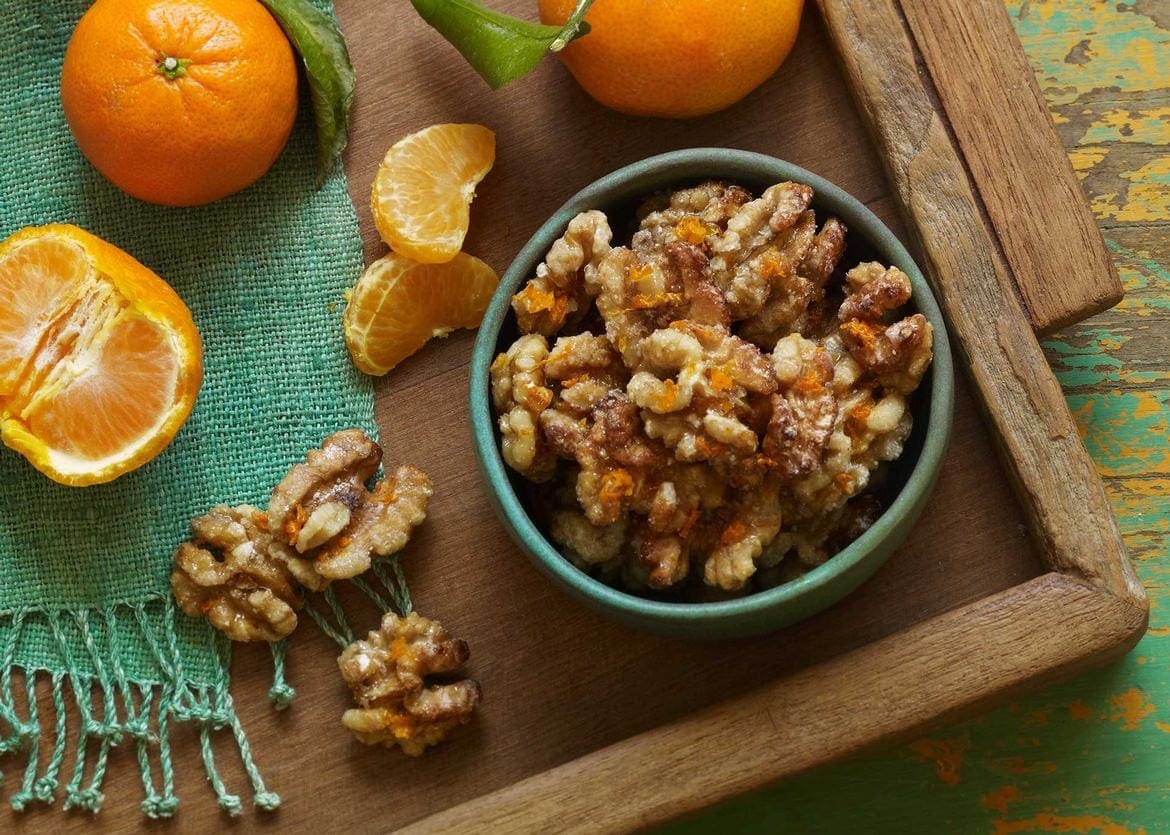 Orange Candied Walnuts - California Walnuts