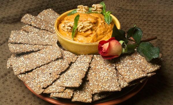 Roasted Pepper and Walnut Hummus