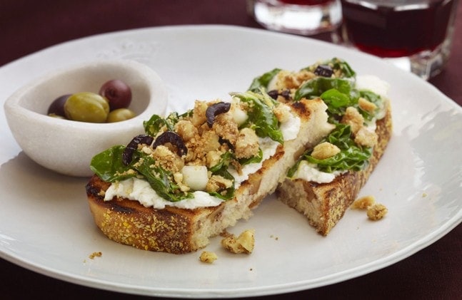 Crostini Recipe Best Bread Appetizers Walnut Crostini With Ricotta