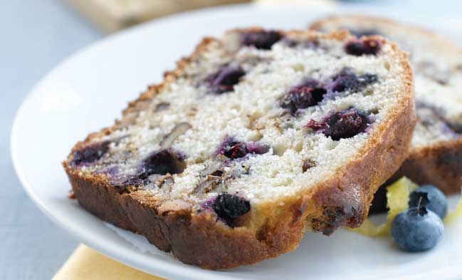 Blueberry Lemon Walnut Bread - California Walnuts