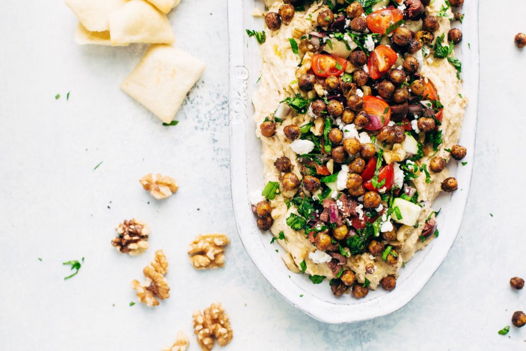 Seven Layer Chickpea Shawarma Dip California Walnuts