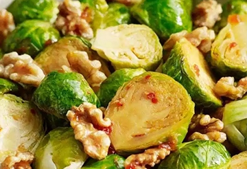 sweet spicy brussel sprouts