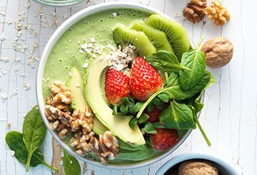 walnut avocado smoothie bowl