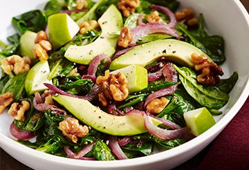 wilted spinach salad