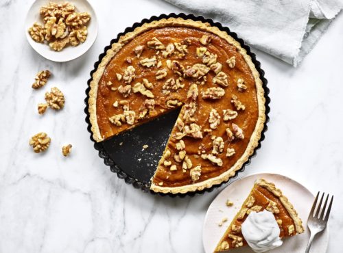 Walnut Pumpkin Cream Cheese Tart