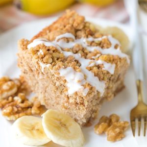 Banana Walnut Crumb Cake