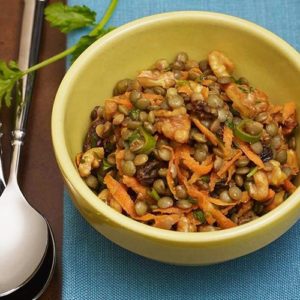 Curried Lentil Walnut Salad