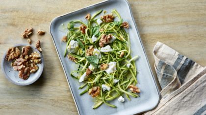 Lemony Zucchini Salad with Walnuts