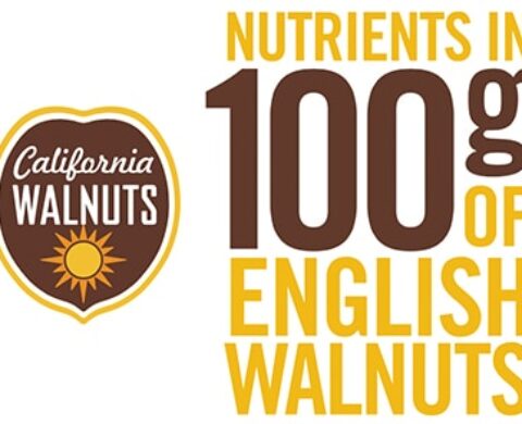 Nutrients in 110 grams of english walnuts