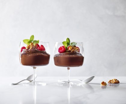 Walnut, Chocolate and Avocado Mousse