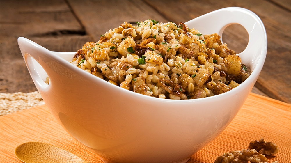 Barley Pilaf With Walnuts and Pears
