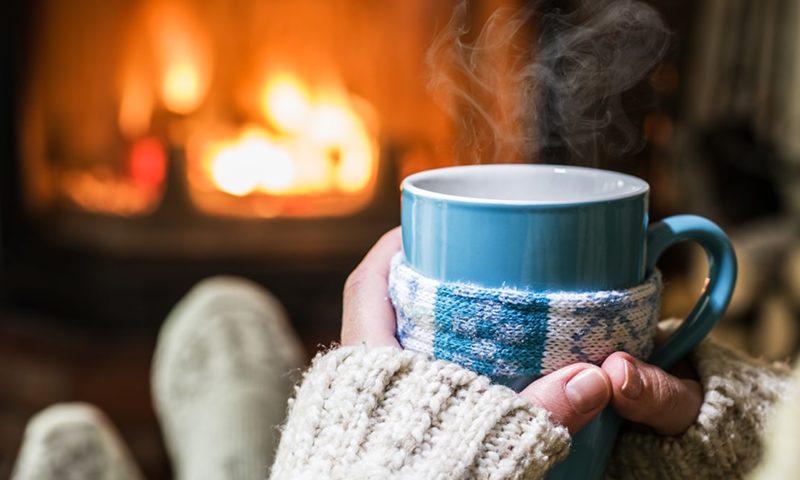 fireplace hot drink