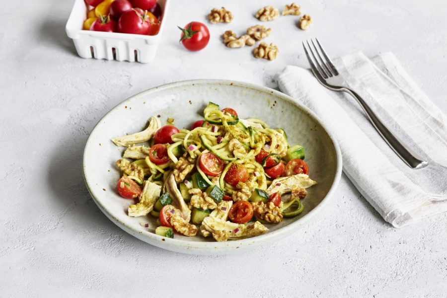 Chicken Walnut Zoodle Bowl