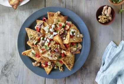 Mediterranean Walnut Nachos