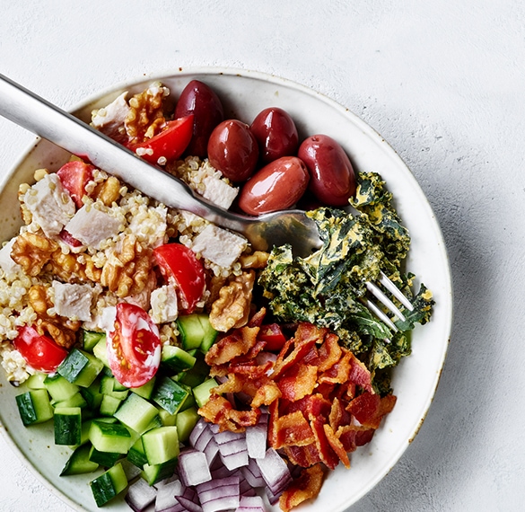 Walnut Quinoa Ranch Chicken Salad