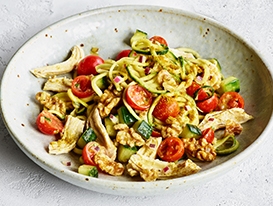 Chicken Walnut Zoodle Bowl