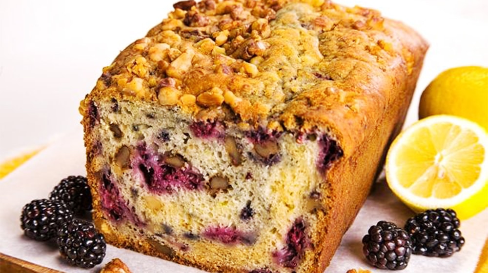 Walnut Blackberry Quickbread