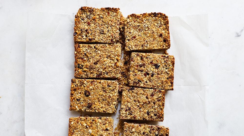 Walnut Cranberry Granola Bars