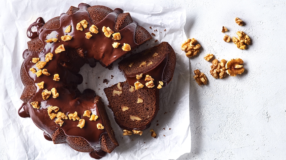 Chocolate Walnut Bundt Cake