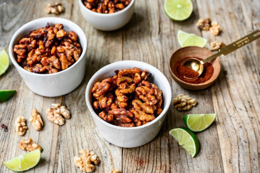 Chipotle-Lime Seasoned Walnuts