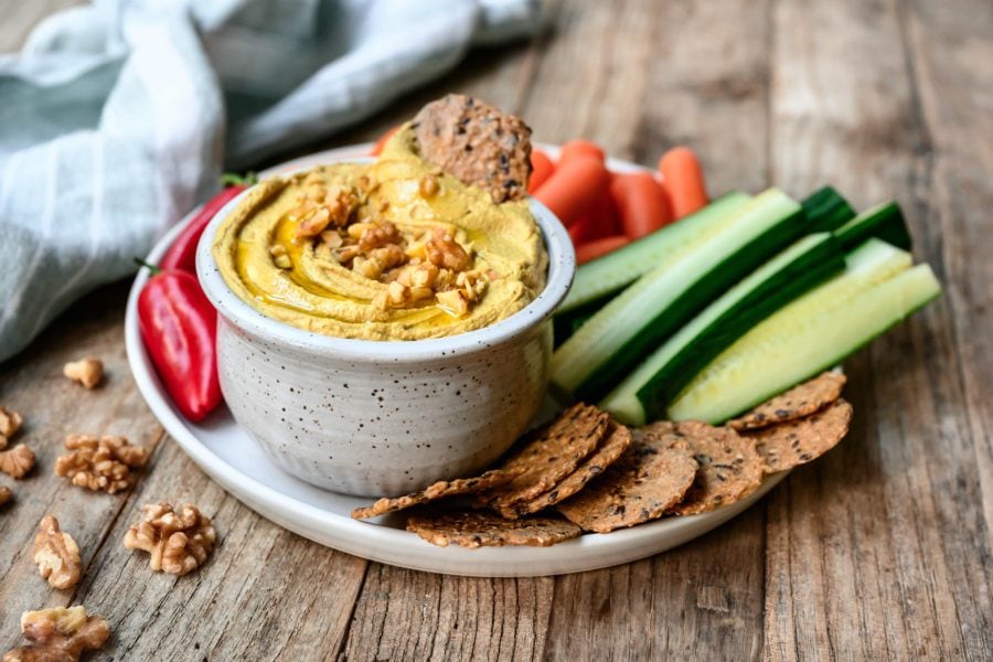 Curried Walnut Hummus