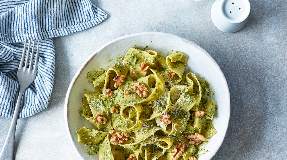 Walnut Pesto Pappardelle