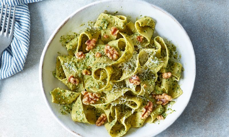 Walnut Pesto Pappardelle