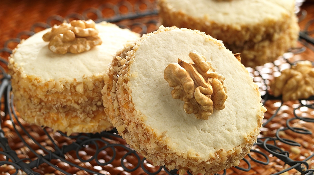 Dulce de Leche and Walnut Alfajores