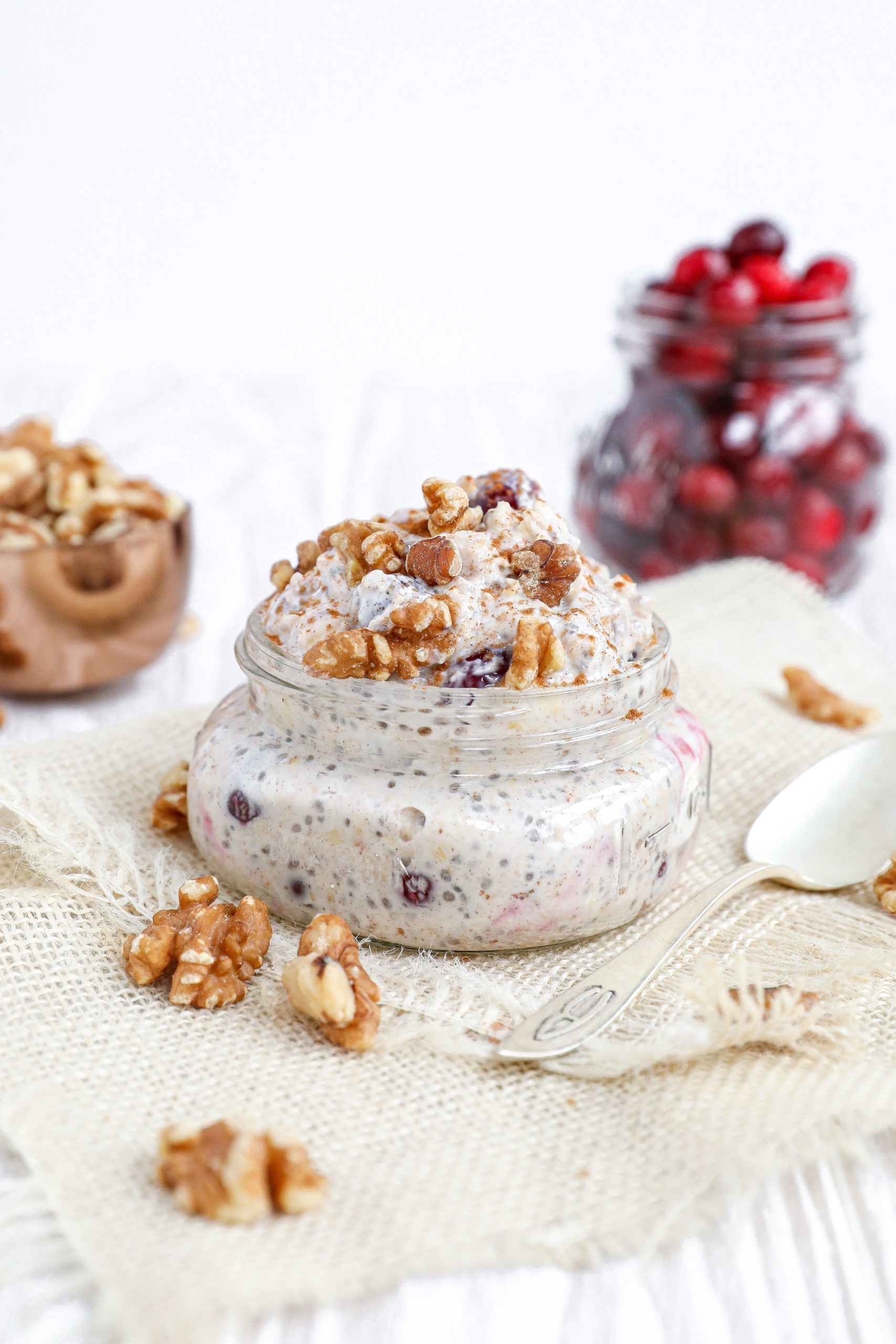 Cranberry Walnut Cookie Overnight Oats-image