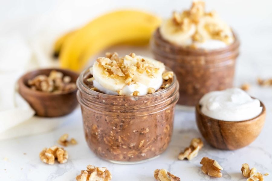 SImply Quinoa Chocolate Overnight Oats