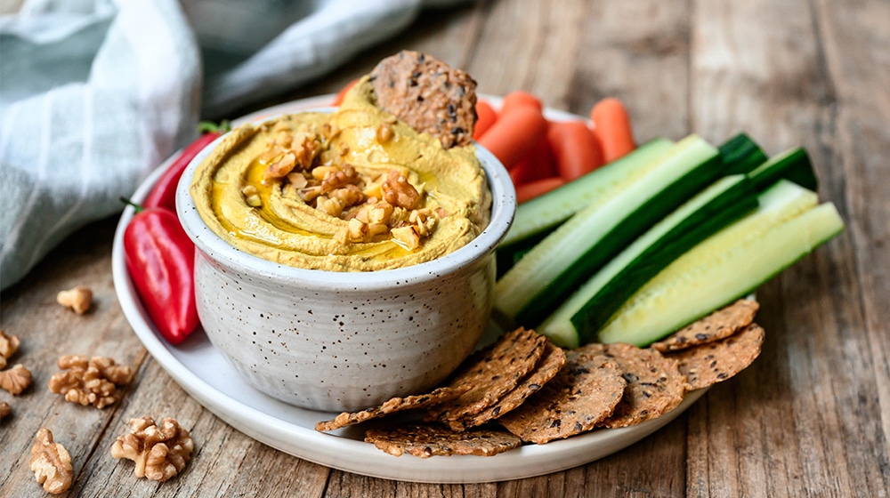 Curried Walnut Hummus