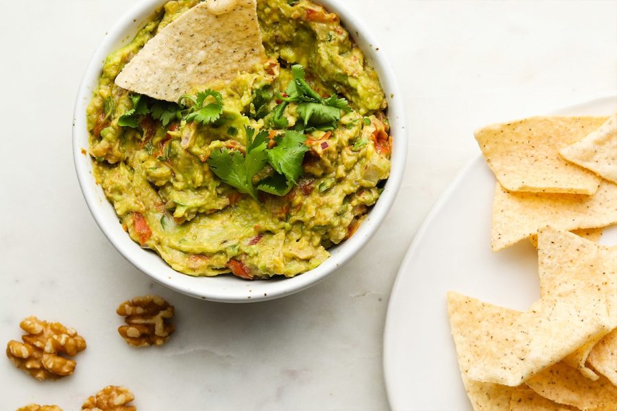 Walnut and Roasted Tomato Guacamole