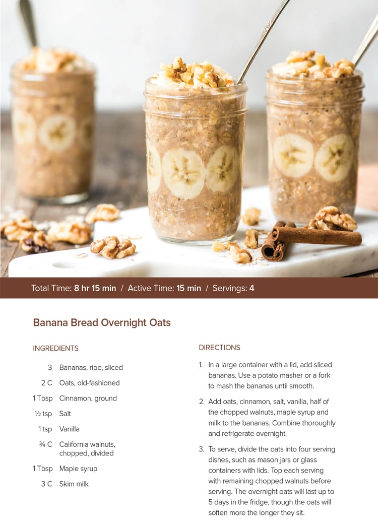 Banana Bread Overnight Oats